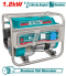 Total Gasoline Generator 1.2kW with 4 Stroke Engine, Air Cooling Sytem, 5.5L Fuel Tank TP115005