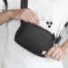 WIWU LULU Unisex PU Leather Crossbody Bag | Crossbody Bag Multiple Pockets Waterproof Case Large Capacity Electronic Storage Bags Power Bank Cable Card Small Pouch