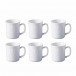 La Opala Mug 6pcs White 290ml 0300