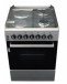 Delta Free Standing Cooker 60X60cm 2Gas + 2Electric Burners, Inox, DGC-6022.I