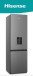 Hisense Fridge Double Door 262L, Defrost Cooling Bottom Freezer Fridge, Ultra-thin Water Dispenser, 2 Door Refrigerator for Kitchen/Office/Commercial,  Silver(H350BTS-WD)