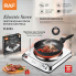 RAF R.8204 Stainless Steel Electric Stove, 1000W Single Plate Cooker, Portable Electric Burner