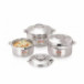 Topaz Hotpot Rose 3pcs Casserole Insulated Food Warmer With Steel Handle 3000/4000/6000