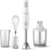 Philips Hand blender Daily Collection - 700W, Includes Beaker + XL Chopper + Whisk, White - HR2545/01