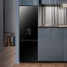 Hisense Double Door 347L Refrigerator, Bottom Freezer, Water Dispenser, Black Mirror Finnish H450BMIB-WD