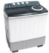 Hisense Washing Machine 16kg, Twin Tub, Manual Big Knobs, Transparent Lid, Lint and Drain Filter, Drain Pump, Stainless-Steel Tub, Crease-Resist, White WSDE161G