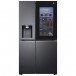 LG 674L Side by Side Refrigerator Frost Free InstaView Door-in-Door, Knock Knock Fridge - GC-X257CQES, Matt Black