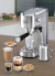 BLACK+DECKER 15-Bar Espresso Coffee Machine, 1450W Power, 1.0L Tank, Milk Frother, Thermo Block Heating, Dual-Level Drip Tray, Ideal for Cappuccino, Latte, Americano, Macchiato, Silver - ECM150-B5