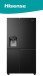 Hisense Refrigerator 601L Side by Side with Water Dispenser and Freezer  - No Frost Freestanding Fridge with LED Display, Multi air flow system Black(H780SB-IDL)
