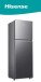 Hisense Double Door Refrigerator 154L  with Top Freezer, Titanium Silver(RD-20)