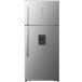 Hisense Refrigerator with Top Freezer 535L, No Frost Double Door Fridge With Water Dispenser for Dorm, Office, Bedroom, A+ Energy Rating, Silver-H700TI-IDL