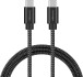 Hyphen USB-C To USB-C Fast Charging Cable. 1m. 100W. HCB-C1100W1796 - Black