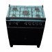 Delta Cooker 5 Plates Full Gas 80 X 55cm, Gas Grill & Gas Oven Black, DGC50B
