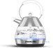Nikai 1.7L 2200W Electric Traditional Glass Kettle, Auto-Shutoff, Advanced UK Technology for Swift Boiling and Safety, Rapid Boil in 2 min, Strix Control, Boil Dry Protection, Pour Perfection -NK1310G