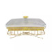 Nadstar1 Chafing Dish for Buffet Stoves Made of Ceramic Soup Pot Porcelain Food Serving 116-115