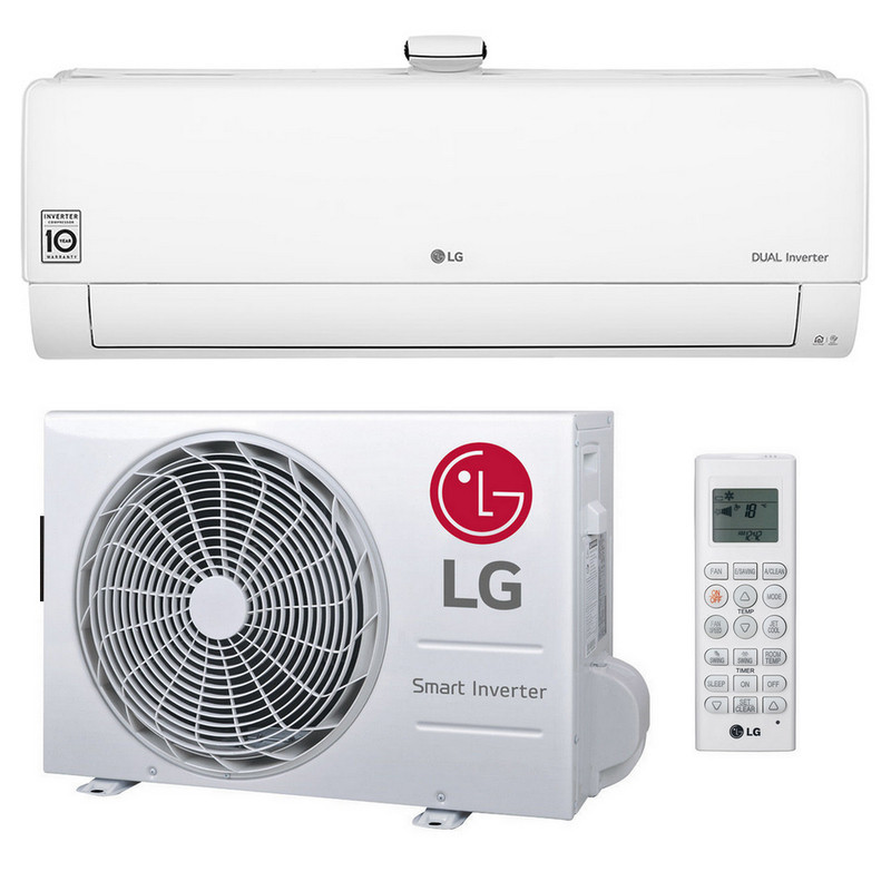 LG 12000 BTU Split Dual Inverter Air Conditioner - Fast Cooling, Energy Saving AC | LG AC with 10 Year Warranty