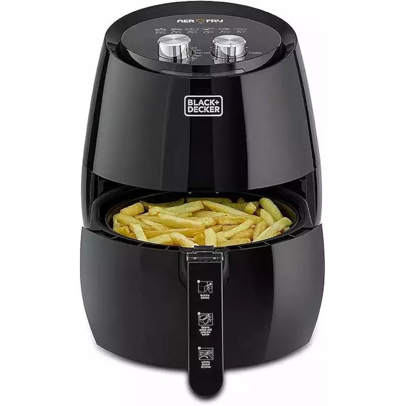 Black and Decker Air Fryer 4.5L, 1.3kg Capacity, Manual Control AeroFry AF3500-B5