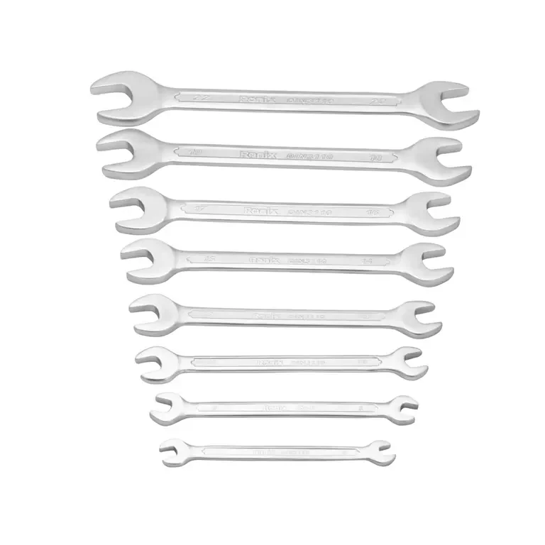 Ronix Premium Quality Combination Spanner Set, 12Pcs, Cr-V "12pcs combination spanner with bag RH-2102