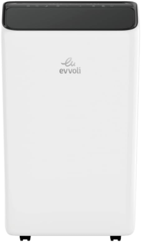 Evvoli 12000 BTU Portable Air Conditioner, Powerful Cooling AC With 24 Hours Timer- EVPR 12K PO, White