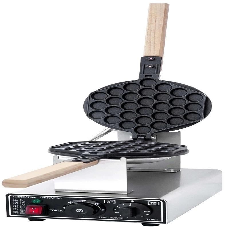 Commercial Electric Egg Waffle Baker, 1.4kW Professional Bubble Waffle Maker, Industrial Hong Kong Style Waffle Machine WG-HF-QQ11