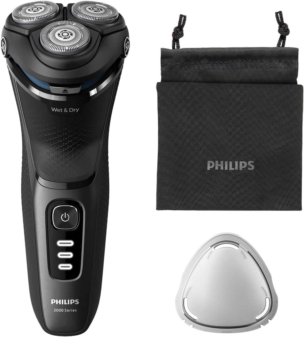 Philips Series 3000 Wet & Dry Electric Shaver with 5D Flex & Pivot heads, Travel Pouch, S3244/12