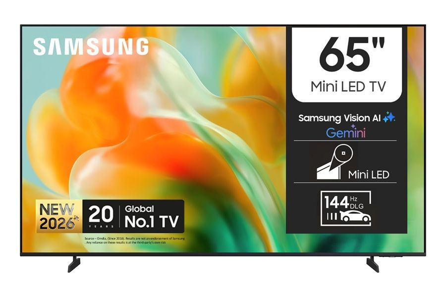 Samsung 65 Inch Mini LED 4K Smart TV With Netflix, Youtube, Vision AI, 4K Upscaling - 65M80H, 2026 Model