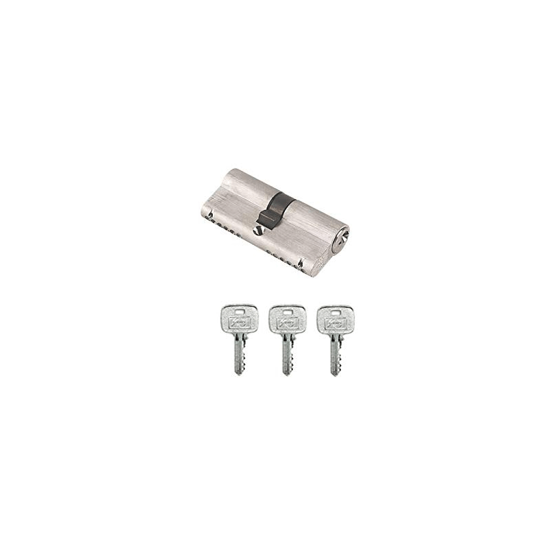 Godrej Pin Cylinder 70mm 2C for Wooden, Metal and UPVC Doors Stain Steel Finish 4602