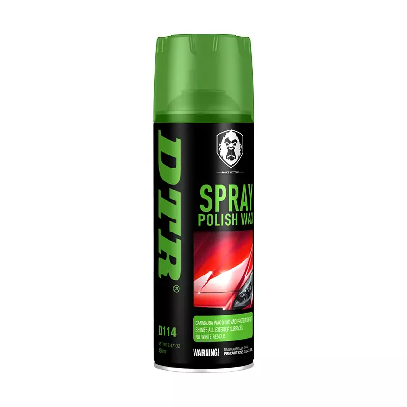 DTR Spray Polish Wax 450ml Carnauba Wax Shine and Protection D114