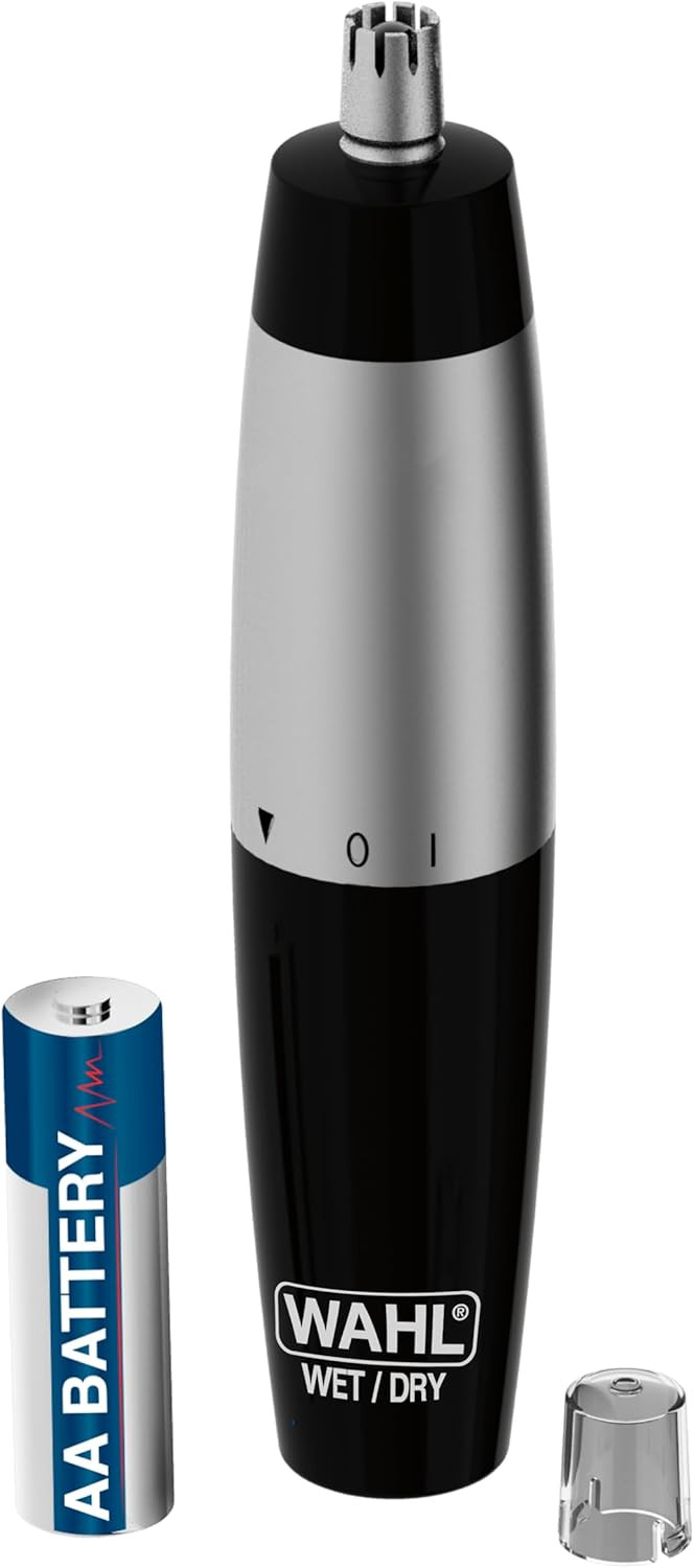 Wahl Nasal Trimmer, Detachable Attachment, Easy Cleaning, Cordless Trimmer, Blade Guard, Aa Battery Included, 5642-135