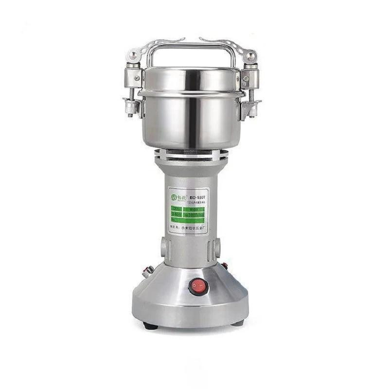 Commercial Electric High-Speed Spice Grinder 250g, 1.3kW Professional Stainless Steel Grain and Spice Mill, Heavy-Duty Electric Grinder WG-250