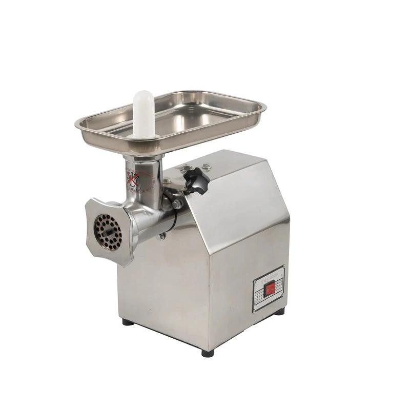 Commercial Electric Semi-Stainless Steel Meat Mincer, 120kg/hr Heavy-Duty Electric Meat Grinder, Professional 850W Countertop Butcher Machine WG-12