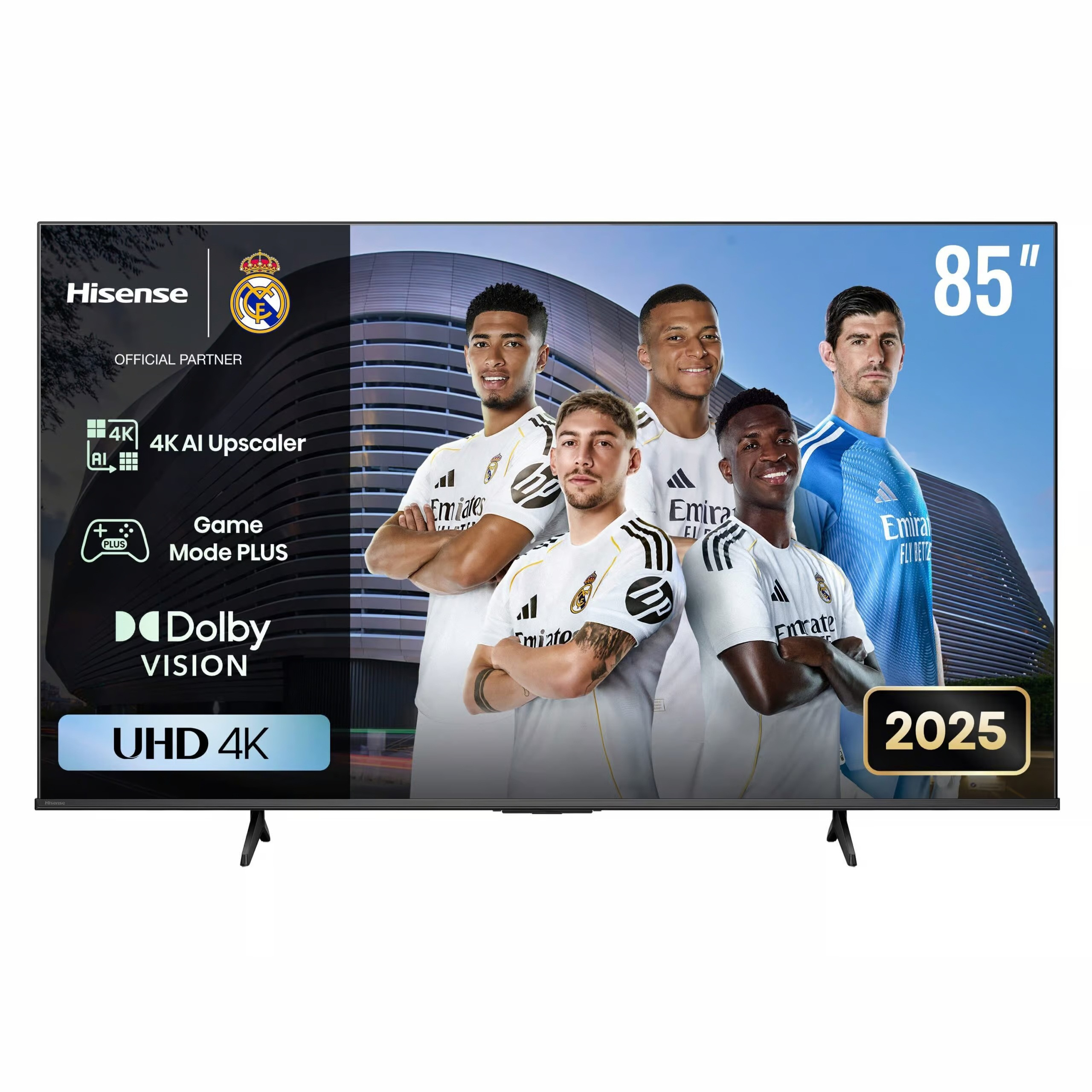 Hisense 85 Inch A6 Series, Smart 4K UHD LED TV With Netflix, Youtube, Frameless, 85A6K/N/Q, Latest Model