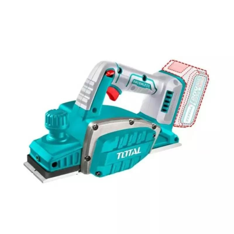 Total Cordless Planer 20V with Socket Wrench & Parallel Guide TRLI20401