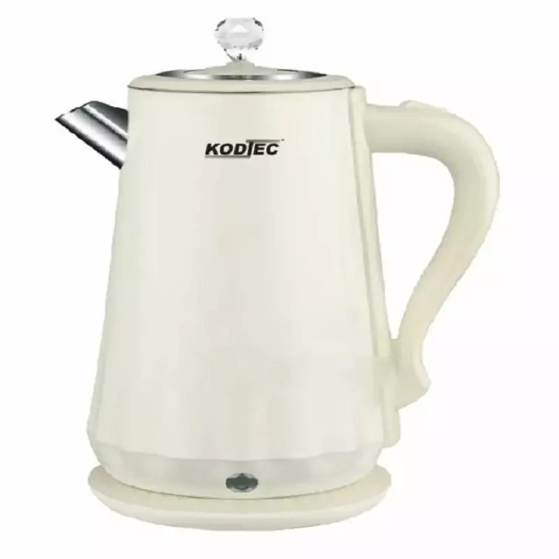 Kodtec Electric Kettle Double-Layer Cool-Touch Safety Design 1.8L, Professional 100% Stainless Steel Interior Rapid Boil Kettle KT-7018B
