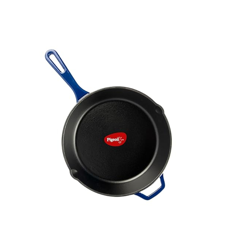 Pigeon Imperi Luxe Cast Iron Frypan 22cm – Non-Stick, Toxin-Free with Free Silicone Grip SAP 16296