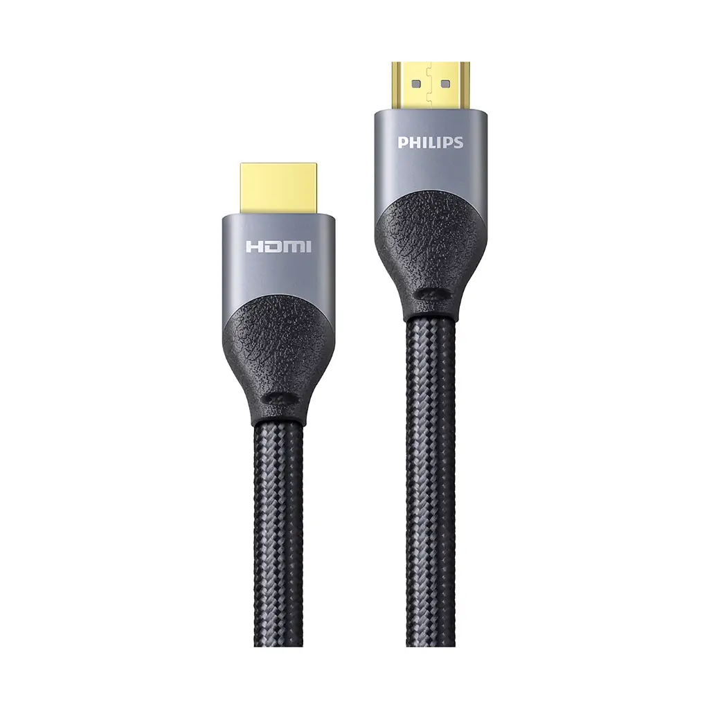 Philips  High-Speed Certified HDMI 2.1 Cable 8K Ultra HD 60Hz, 48Gbps Bandwidth, Dynamic HDR, eARC Support, 3D Compatible, Gold-Plated Connectors for Gaming Consoles, TVs, Projectors, and Home Theater Systems SWV9431C/00