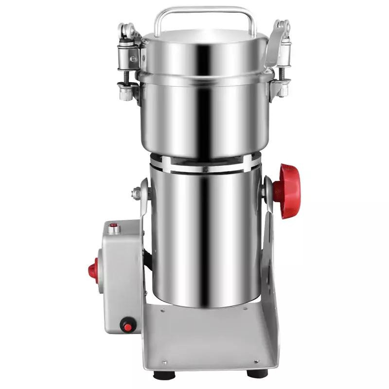 Commercial Electric High-Speed Spice Grinder 300g, 1.5kW Professional Stainless Steel Grain and Spice Mill, Heavy-Duty Electric Grinder WG-300