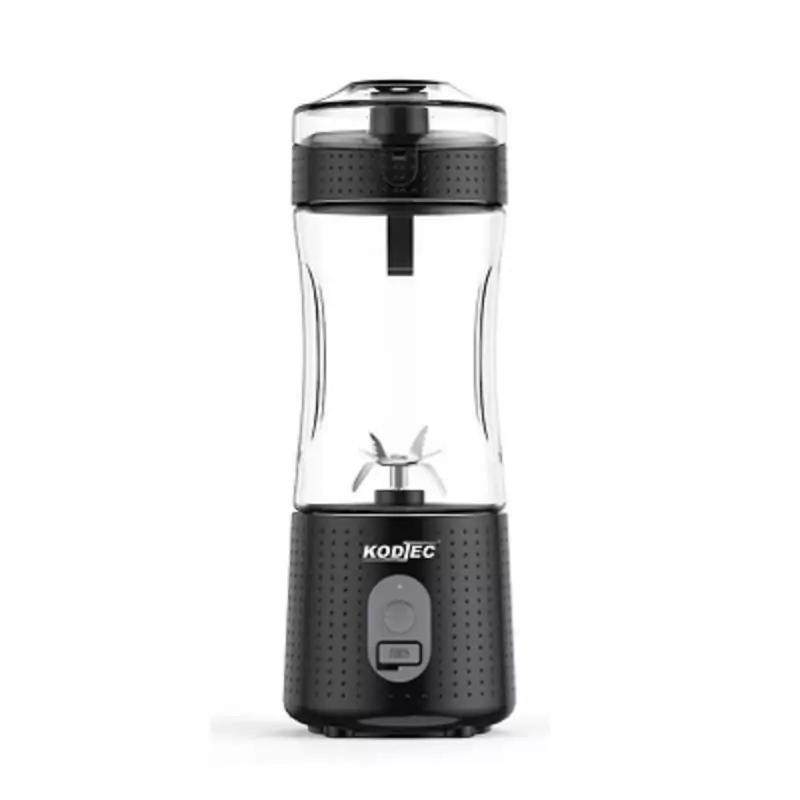 Kodtec Portable Blender Plastic Rechargeable 4000mAh High-Speed Personal Mixer 380ml, Professional 6-Blade Stainless Steel Smoothie Maker KT-3030RBL