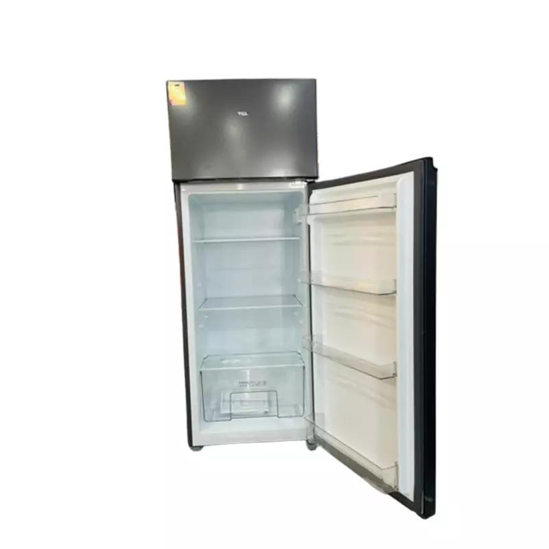 TCL Refrigerator 210L Double Door Top Freezer, De Frost P270TM