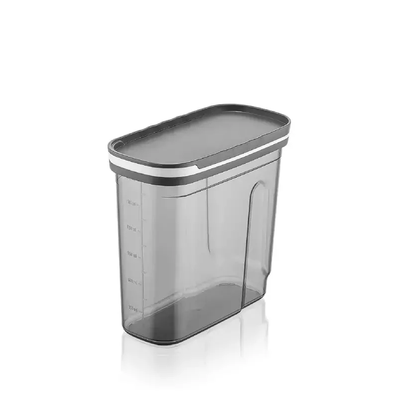 QLux Cereal Storage Container with Movable Lid 1.8L - Reusable Food Storage Box Made of Healthy Plastic (BSF-00849)