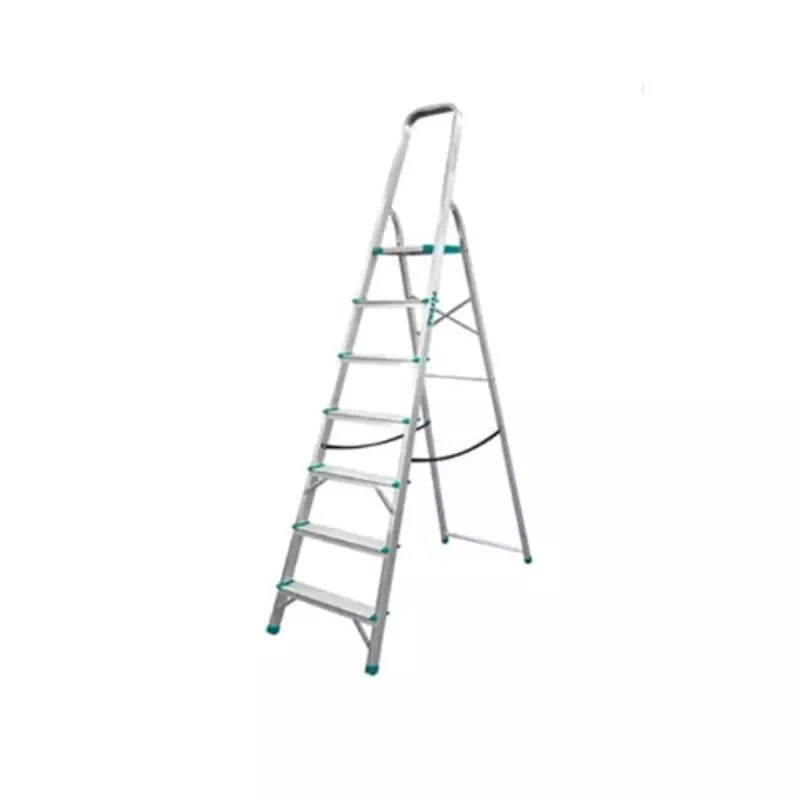 Total Household Ladder with 7 Steps, Aluminium Body THLAD06071
