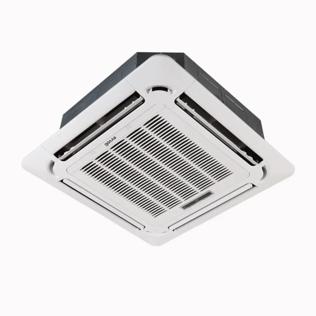 Evvoli 48,000 BTU Ceiling Cassette Air Conditioner | Inverter Cooling & Heating | Panasonic Scroll Compressor | R410