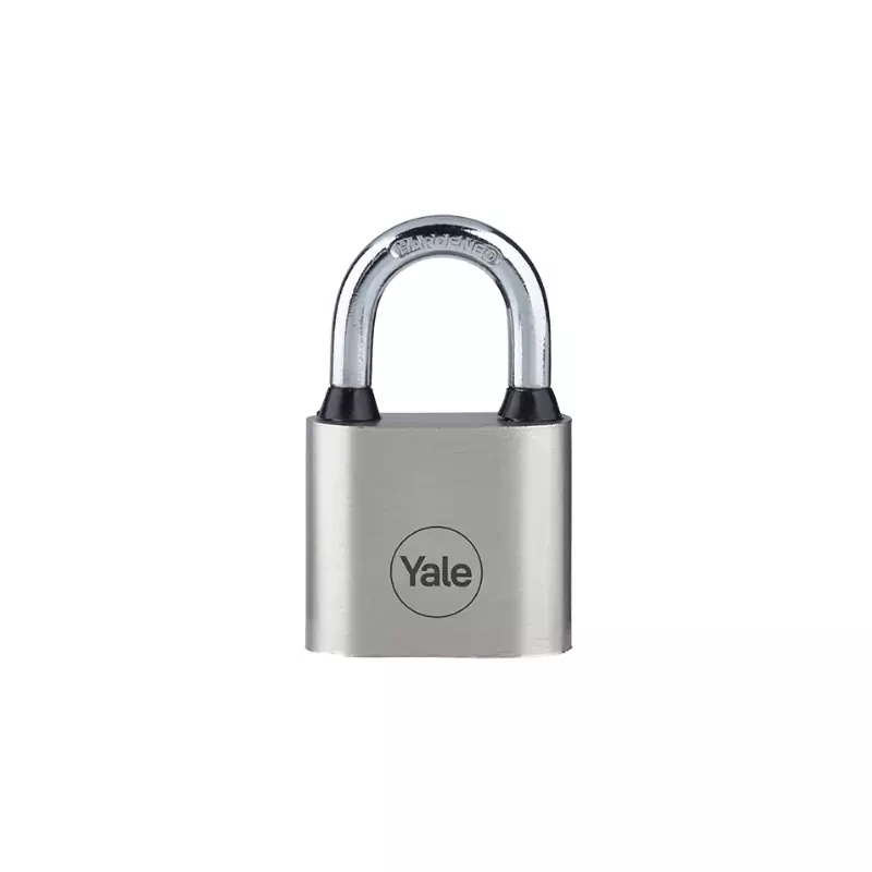 Yale Disc Iron Padlock with Bumper 70mm with 3 Keys, Hardened Steel Shackle 10mm, Disc Type Locking Mechanism, Excellent Corrosion Resistance for Outdoor Use PL-112/70/137/1