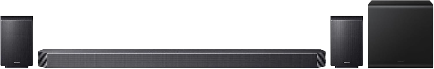 Samsung Q-series Soundbar, Q930F, 9.1.4 ch, Subwoofer & Rear Speaker, True 9.1.4ch Full Surround, Wireless Dolby Atmos, Q-Symphony, SpaceFit Sound Pro, HW-Q930F/KE (2025 Model)