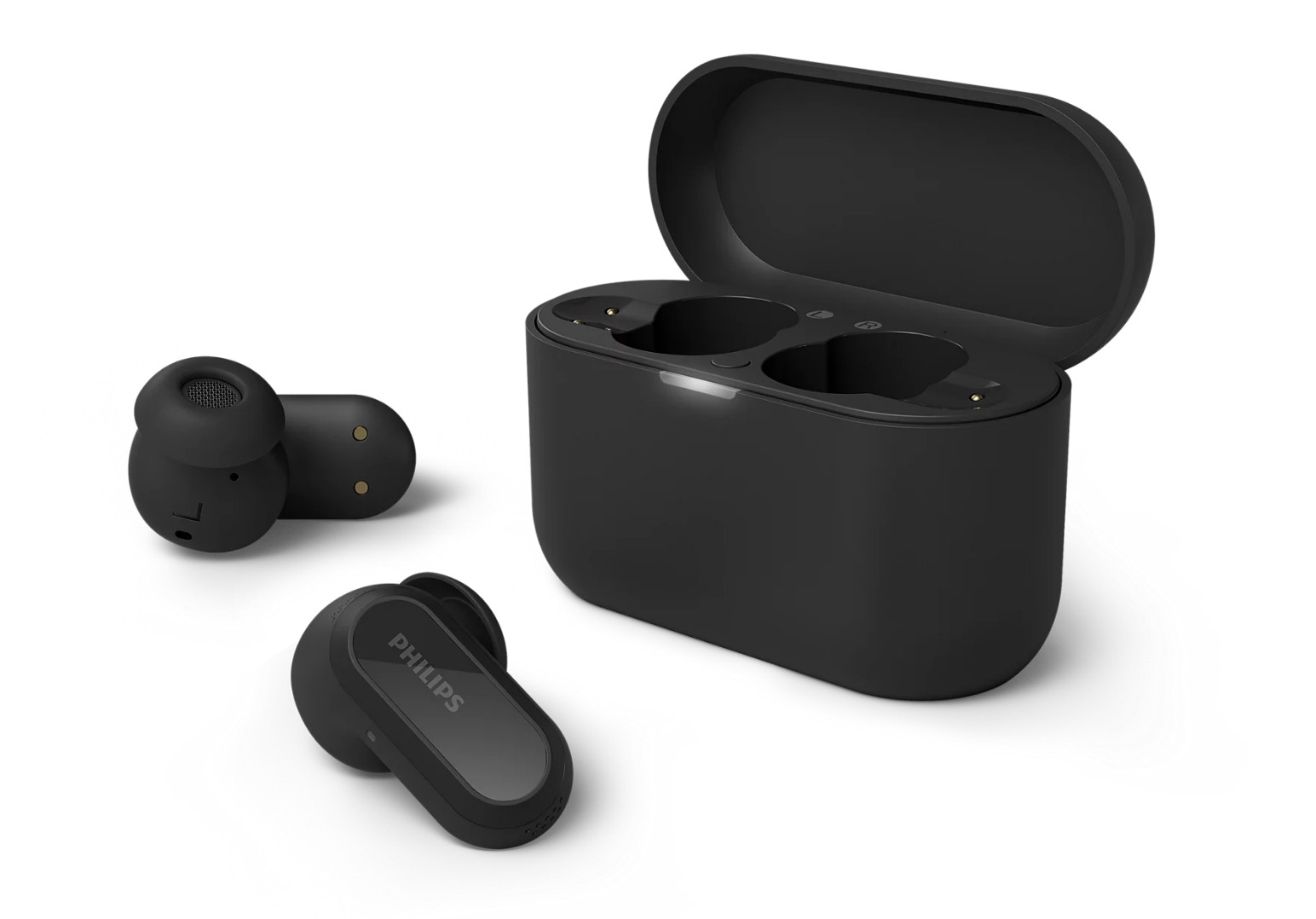 Philips TAT7000BK/00 True Wireless Earbuds, 45 Hours Playtime, Hi-Res Audio, LDAC, Adaptive ANC, Bluetooth 6.0, Spatial Audio, IPX4, Black