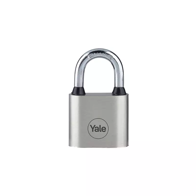 Yale Disc Iron Padlock with Bumper 60mm with 3 Keys, Hardened Steel Shackle 10mm, Disc Type Locking Mechanism, Excellent Corrosion Resistance for Outdoor Use PL-112/60/132/1
