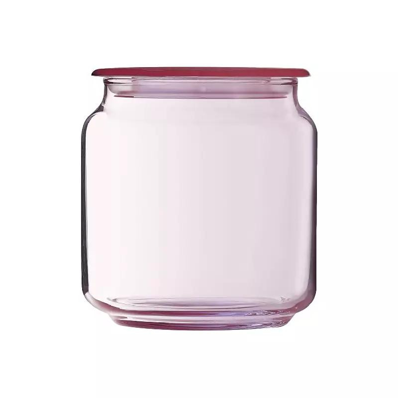 Luminarc Rondo Transparent Glass Jar 0.5L Ice Pink J5875
