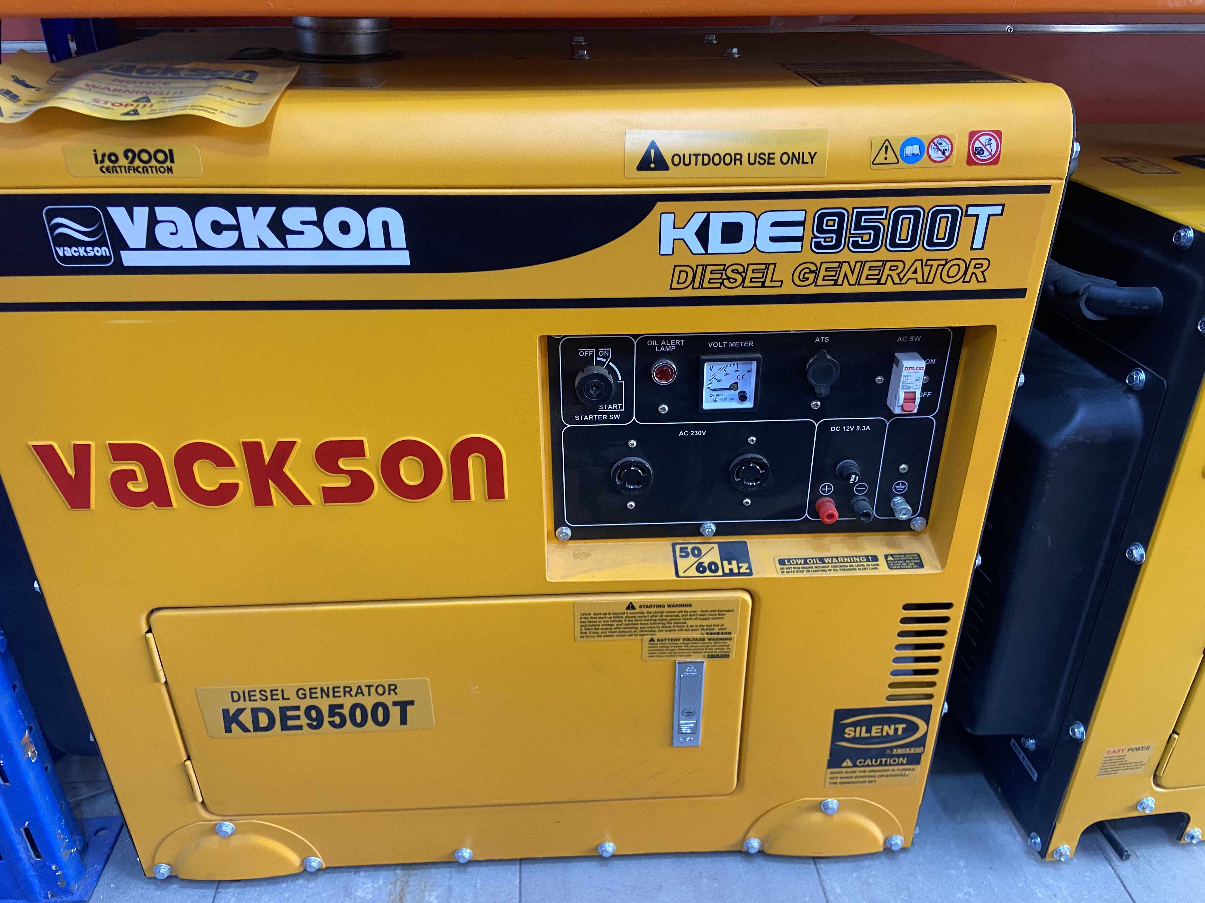 Vackson 7KW Silent Diesel Generator KDE9500T