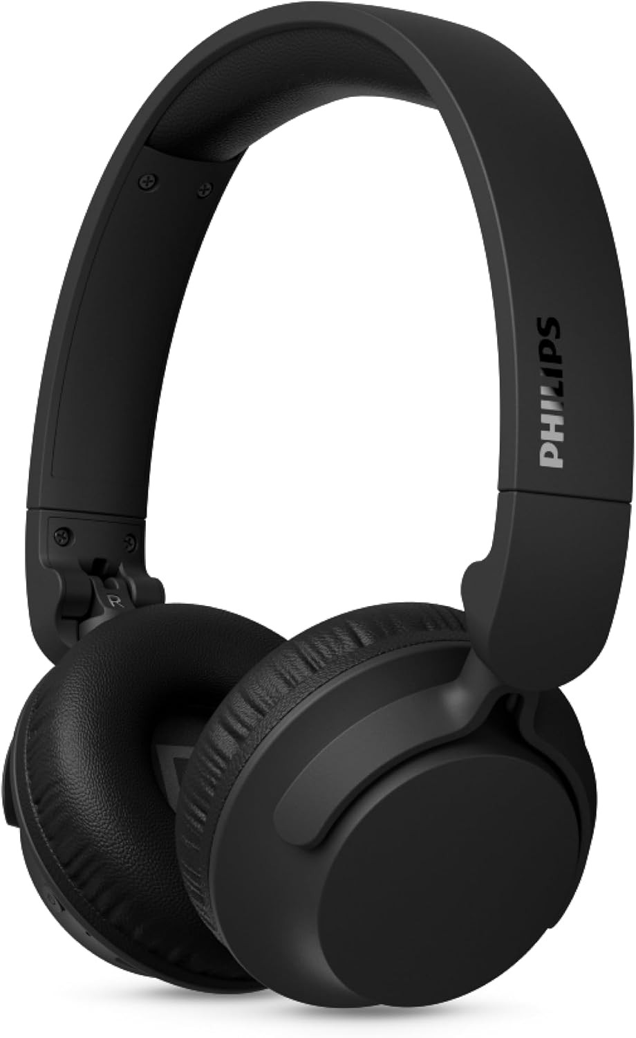 PHILIPS TAH4000BK On‑Ear Wireless Headphones, 70h Play Time, Dynamic Bass, 32 mm Drivers, Bluetooth 6.0 Multipoint, Fast Pair, Replaceable Cushions & Battery, Lightweight Foldable Design – Black