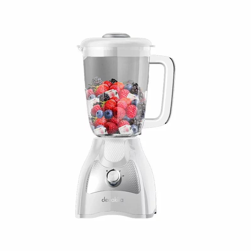 Decakila Blender 1.5l Plastic Jug with Grinder Stainless Steel Blades 500w Kejb061w high temperature protection